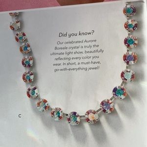 Touchstone Crystal by Swarovski Aurore Boreale Glitz Necklace BNIB